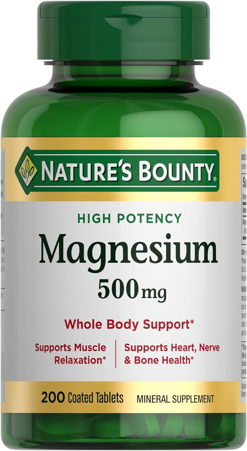 Nature's Bounty Magnesium, Bone and Muscle Health, Whole Body Suppport