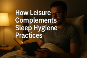 Evening leisure activity for better sleep hygiene