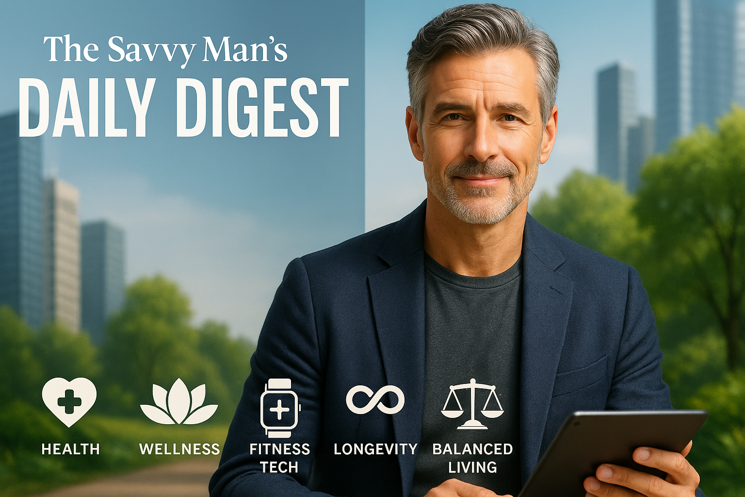 The Savvy Man's Daily Digest: Navigating the Latest in Health, Tech, and Lifestyle for Men Over 40