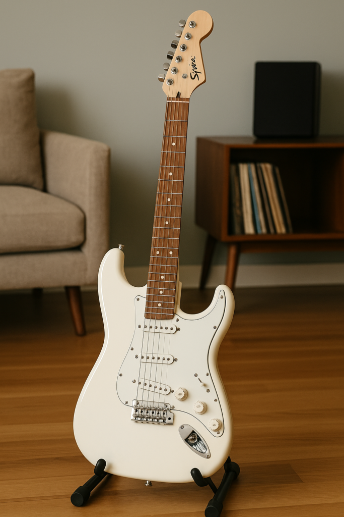 Squier Affinity Stratocaster beginner guitar for men over 45