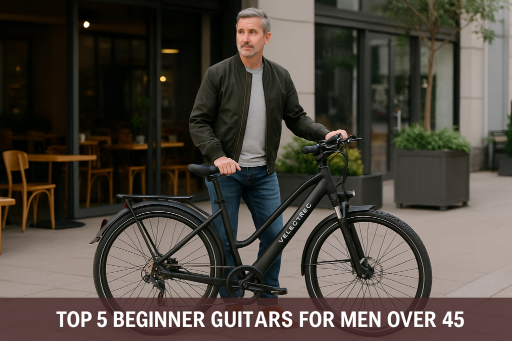 Stylish electric bike for men over 45 VELECTREC urban ride
